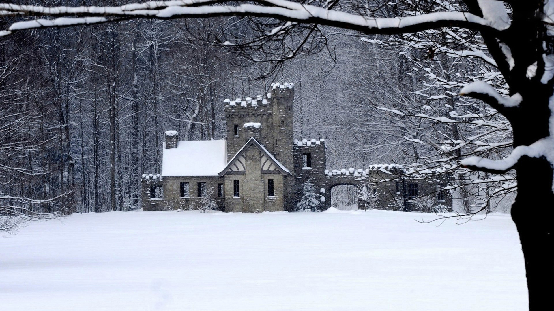 383水磨石雪景